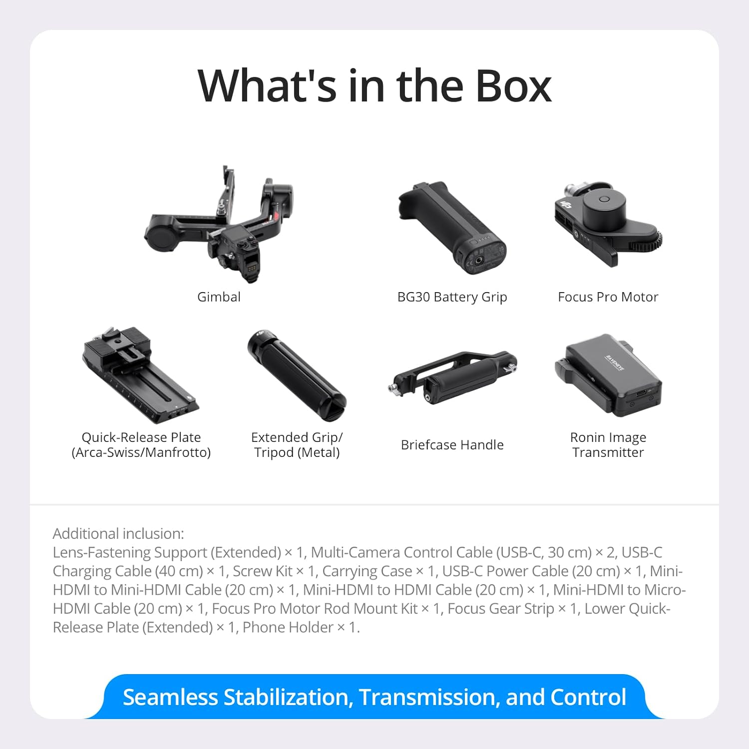  DJI RS 4 Gimbal Stabilizer Combo